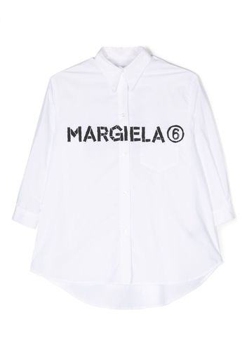 MM6 Maison Margiela Kids Chemisier con stampa - Bianco