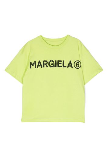 MM6 Maison Margiela Kids T-shirt con logo - Verde