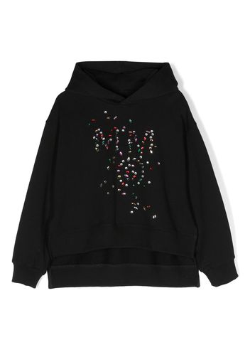 MM6 Maison Margiela Kids Felpa con cappuccio - Nero