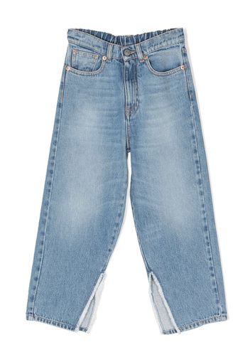 MM6 Maison Margiela Kids Jeans a gamba ampia - Blu