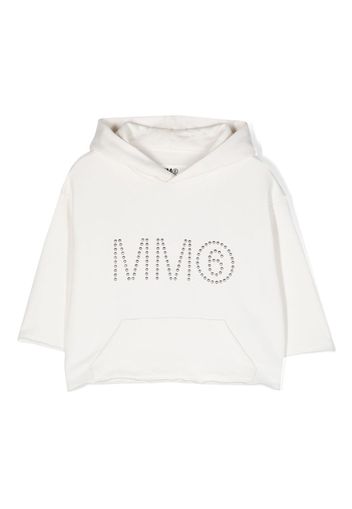 MM6 Maison Margiela Kids Felpa con logo - Bianco