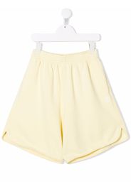 MM6 MAISON MARGIELA KIDS wide leg track shorts - Giallo