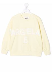 MM6 MAISON MARGIELA KIDS logo-print cotton jumper - Giallo