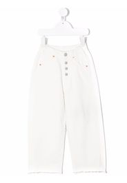 MM6 Maison Margiela Kids high-waisted jeans - Bianco