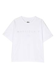 MM6 Maison Margiela Kids logo-print T-shirt - Bianco