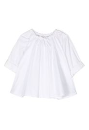 MM6 Maison Margiela Kids ruffle detail shirt - Bianco
