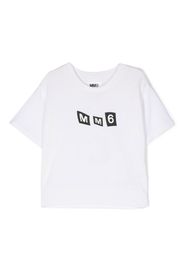 MM6 Maison Margiela Kids logo-print short-sleeve T-shirt - Bianco