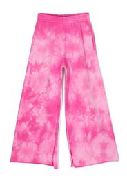 MM6 Maison Margiela Kids Pantaloni con fantasia tie-dye - Rosa