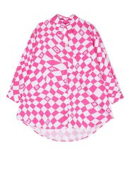 MM6 Maison Margiela Kids Chemisier a quadri - Rosa