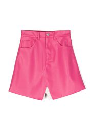 MM6 Maison Margiela Kids logo-embroidered A-line skirt - Rosa