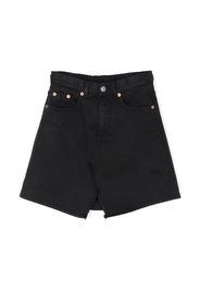 MM6 Maison Margiela Kids A-line denim skirt - Nero