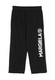 MM6 Maison Margiela Kids logo-print track pants - Nero