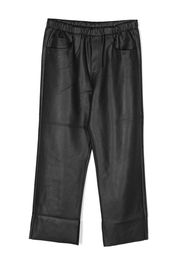 MM6 Maison Margiela Kids straight-leg elasticated-waist trousers - Nero