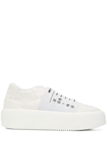 panel detail slip-on sneakers