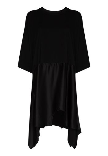 MM6 Maison Margiela asymmetric hem mini dress - Nero