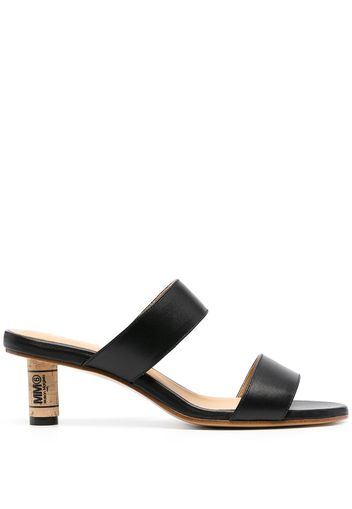 MM6 Maison Margiela Sandali con tacco - Nero