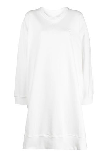 MM6 Maison Margiela Felpa con logo goffrato - Bianco