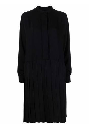 MM6 Maison Margiela pleated shift shirtdress - Nero