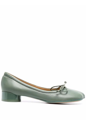 MM6 Maison Margiela 6-print ballerina shoes - Verde