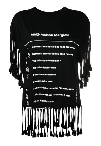 MM6 Maison Margiela T-shirt con stampa - Nero