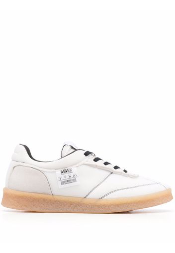 MM6 Maison Margiela logo-patch lace-up sneakers - Bianco