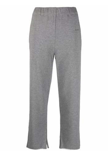 MM6 Maison Margiela Pantaloni sportivi crop - Grigio