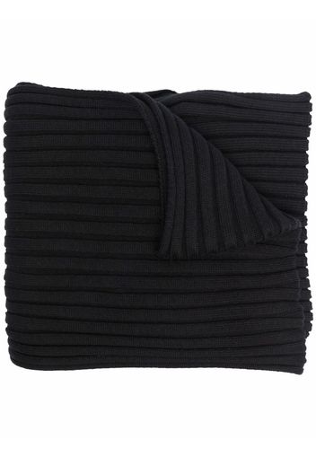 MM6 Maison Margiela ribbed knitted scarf - Nero