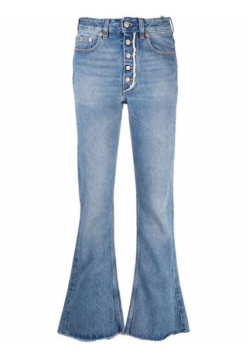 MM6 Maison Margiela high-rise straight leg jeans - Blu