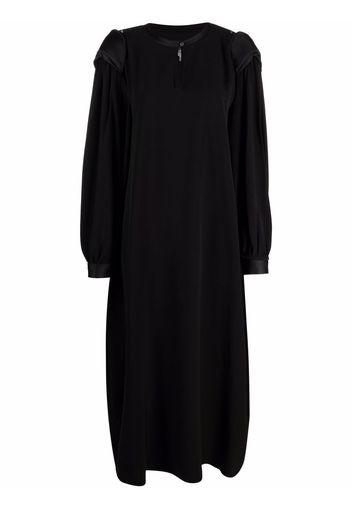 MM6 Maison Margiela shoulder-pads midi dress - Nero