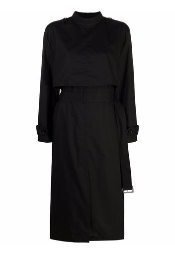 MM6 Maison Margiela Trench cotton midi dress - Nero