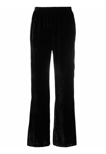 MM6 Maison Margiela velvet flared trousers - Nero