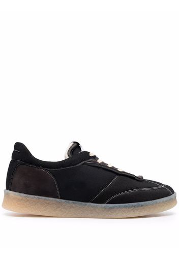 MM6 Maison Margiela contrast-stitching low-top sneakers - Nero