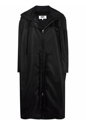 MM6 Maison Margiela Cappotto con cappuccio - Nero