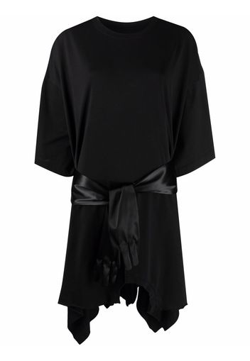 MM6 Maison Margiela asymmetric hem T-shirt dress - Nero