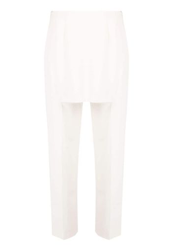 MM6 Maison Margiela Pantaloni sartoriali con dettaglio cut-out - Bianco