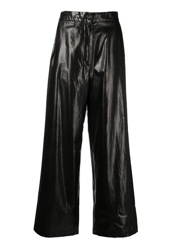 MM6 Maison Margiela Pantaloni a gamba ampia - Nero