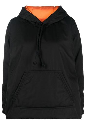 MM6 Maison Margiela drop-shoulder hooded jacket - Nero