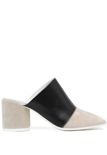 MM6 Maison Margiela Mules con design color-block - Nero