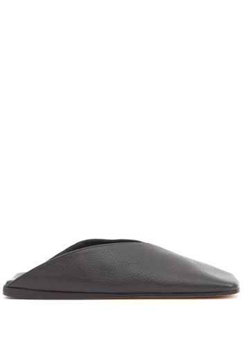 MM6 Maison Margiela Sandali slides in pelle - Nero