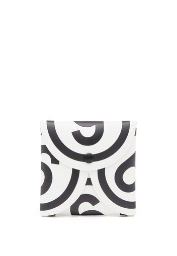 MM6 Maison Margiela logo-print folding wallet - Bianco