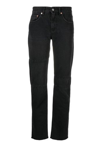 MM6 Maison Margiela mid-rise slim-cut jeans - Nero