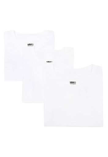 MM6 Maison Margiela short-sleeve T-shirt set (set of three) - Bianco