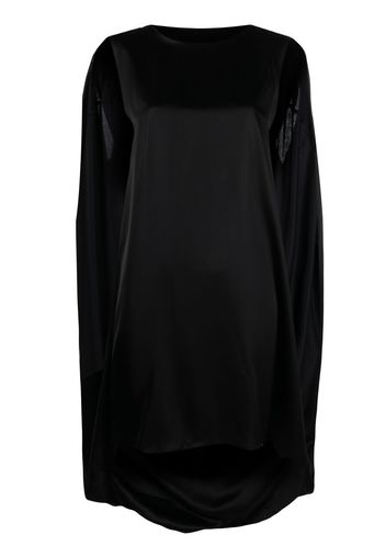 MM6 Maison Margiela cape-detail sleeveless dress - Nero