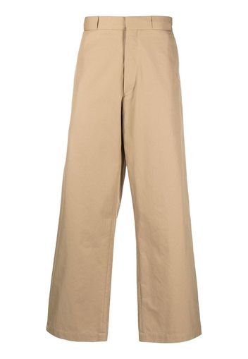 MM6 Maison Margiela straight-leg tailored trousers - Marrone