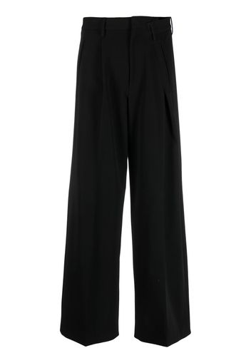 MM6 Maison Margiela wide-leg deconstructed trousers - Nero