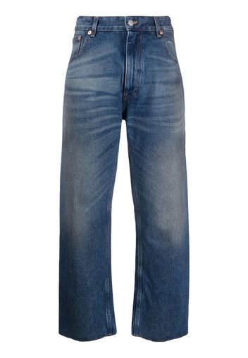 MM6 Maison Margiela mid-rise straight-leg jeans - Blu