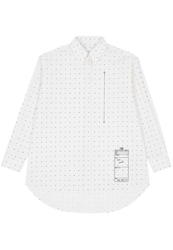 MM6 Maison Margiela polka-dot cotton shirt - Bianco