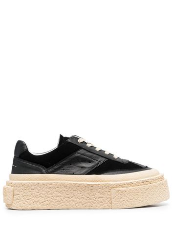 MM6 Maison Margiela panelled low-top sneakers - Nero