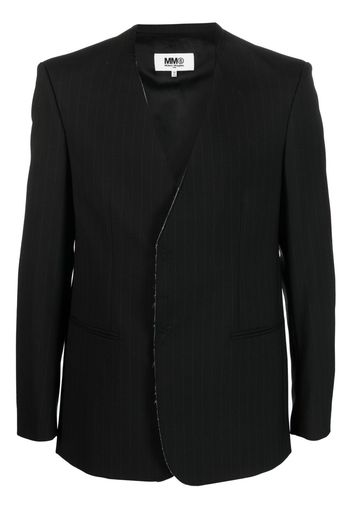 MM6 Maison Margiela vertical-stripe pattern waistcoat - Nero