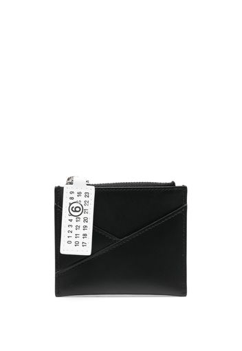 MM6 Maison Margiela four-stitch logo leather wallet - Nero